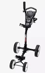 New Jef World Of Golf Ez Fold 4-WHEEL Push Cart Black. Fixed Price $169.95.