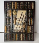 Framed Golf Art Shadow Box Display Development Balls Irons Woods History. Fixed Price $45.00.