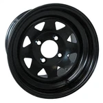 Wheel Steel, Black, 12X7.5, 3:4.5 Offset Golf Carts; TIR-402. Fixed Price $54.60.