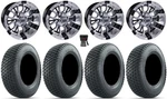 Gtw Diesel 12" Golf Cart Wheels Machined 23" Terra Pro Tires Yamaha. Fixed Price $514.60.