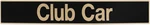 Drive-up Name Plate For Club Ds Emblem Black Gold Golf CART-18" X.... Fixed Price $21.87.