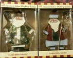 New Stained Glass Santa Claus Golfer Desk Top By Gifts And Galary Clubhouse. Fixed Price $40.00.