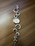 Fossil Water-resistant Quartz Analog Wristwatch Silver Crystal Dial Bracelet. Fixed Price $15.30.