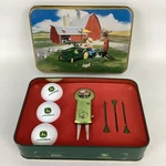 John Deere Golf Collector Tin Gift Set Logo Balls Divot Tool Tees Zolan. Fixed Price $21.21.