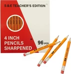 & Teacher's Edition 96PCS Half Pencils With Eraser Tops, Golf Pencil, Classr. Fixed Price $15.73.