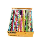 Skkstationery Assorted Colorful Pencils, Wooden With Eraser, Box 144. Fixed Price $28.03.