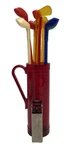 Vtg 19TH Hole Golf Club Bag Swizzle Stir Sticks Pour Card Opener Bar Set Read. Fixed Price $7.99.