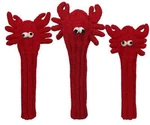 Sunfish Lobster Animal Knit Wool Golf Headcover Set - Driver, Fairway, Hybrid. Fixed Price $100.00.