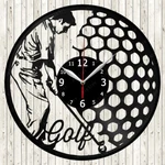 Golf Sport Vinyl Record Wall Clock Decor Handmade 1675. Fixed Price $24.98.