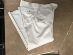 Men's Ashworth Golf EZ-TEC2 Flat Front Pants Pebble Size 36W X 30L (CON4). Fixed Price $40.00.