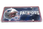 New England Patriots Nfl Football Aluminum Metal License Plate Sign Tag. Fixed Price $10.99.