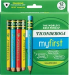 Ticonderoga My First Short Triangular Wood-cased Pencils, #2 Hb Soft, With Erase. Fixed Price $21.54.
