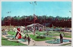 Sharpsville Arnold Palmer Golf Village Green Linen Postcard 1960S. Fixed Price $5.94.