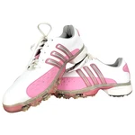 Adidas Women's Golf Shoes Cleats Size 8 Pink Powerband Chassis Adiprene Traxion. Fixed Price $35.64.