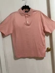 Ping Collection Double Mercerized Men's Golf Polo Pink /white Stripes Medium. Fixed Price $16.99.