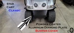 Star Ev Classic Golf Cart Powder Coated Aluminum Diamond Plate Bumper Cover. Fixed Price $45.95.