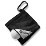 Frogger Amphibian Golf Ball Towel With Wet And Dry Technology 4"X4", Black. Fixed Price $20.99.