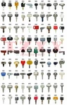 142 Pk Key Set For Most Heavy Construction / Equipment Cat Case Jcb Komatsu. Fixed Price $118.00.