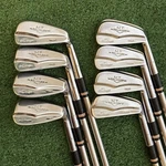 Macgregor Mt Tourney TR2A 2-9 Iron Set, Aluminum Flex, Nice Leather Grips, Rh. Fixed Price $119.00.