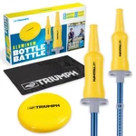 Triumph Bottle Battle Game Set Fast-paced Disc Toss Lawn With Adjustab.... Fixed Price $71.79.