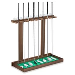 Blosssound Golf Putter Stand For Clubs & Balls Wooden 28 X 12.5", Brown. Fixed Price $94.99.