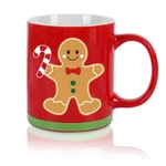 Whaline Christmas Mug Gingerbread Man Candy Cane 12 Ounces, Red Green Brown. Fixed Price $23.99.