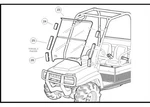Club Oem Kit, Windshield, Fold-down, Carryall 294, Pn: 102480701. Fixed Price $200.00.