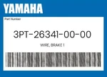 Yamaha Genuine Wire, Brake 3PT-26341-00-00. Fixed Price $23.02.