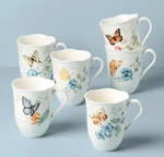 Lenox Butterfly Meadow Porcelain Scalloped Mug Coffee Cup Floral 12 Oz Brand New. Fixed Price $19.71.