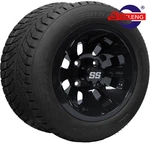 Golf Cart 10" Black Revolver Wheels/rims And 205/50-10 Dot Low Profile TIRES(4). Fixed Price $389.00.