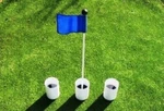 Practice Putting Green Flagstick Kit - 33" Marker, Jr. Flag, (3) 4" Plastic Cups. Fixed Price $85.99.