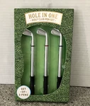 Eccolo Hole In One Club Set Of 3 Golfer Fathers Day Gift. Fixed Price $10.00.