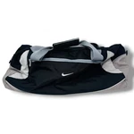 Vintage Nike Duffle Bag Black Gray White Swoosh Logo Gym Travel Carry On Sport. Fixed Price $39.99.
