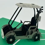 Golf Cart 3D Pop Up Card Player Pga Tournament Clubs Bag Green Tee Fairway. Fixed Price $14.99.