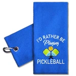 Erhachaijia I'd Rather Be Playing Pickleball Embroidered 23.6X15.7 In, Blue. Fixed Price $23.99.