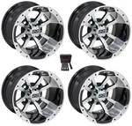 Gtw Storm Trooper 12" Golf Cart Wheels/rims Machined Yamaha. Fixed Price $417.92.