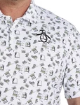 Original Penguin Retro Arcade Golf Polo Shirt Pattern And Large Logo Xl. Fixed Price $28.94.