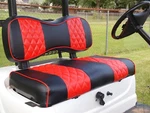 Club Seat Cover Diamond Stitching Red Precedent Golf Cart 2004+, Set Of. Fixed Price $159.00.