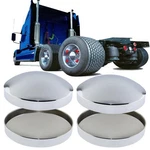 4 Pcs Chrome Inch Hub Caps Dome Metal 8" Semi Truck Covers Axle Rea.... Fixed Price $70.36.