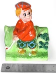 Vintage Golfer Ceramic 6" Planter / Pencil Holder (1950'S-60'S) Inarco Japan. Fixed Price $19.98.