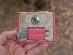 Coach Wallet Golf Gear Holder Hampton Signature Khaki Note: Missing Tee. Fixed Price $50.00.
