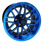 Red Hawk TIR-RX281-BBL Wheel Gloss Black With Blue, 14X7 ET-25 Golf Carts. Fixed Price $187.37.