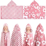 Mindsoft 2 Pcs Kids Hooded Bath 50" X 30" Pink Beach Towels Ab. Fixed Price $38.81.