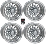 Gtw Medusa 10" Golf Cart Wheels/rims Machined/silver Yamaha. Fixed Price $350.64.