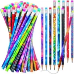 25 Pcs Wooden With Eraser Assortment Colorful Pencils For Kids Writing. Fixed Price $17.01.