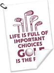 Life Is Full Of Important Choices Polyester And Cotton 23.6X15.7 In, White. Fixed Price $23.99.