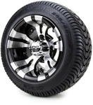 Golf Cart Wheels And Tires Combo - 10" Vampire Ss W/ Low Pro Set Of 4. Fixed Price $431.95.