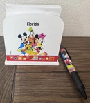 Vintage Disney World Florida Mickey Mouse Memo Note Pad Holder & Pen Set Y2K. Fixed Price $11.99.