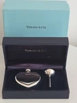 Vintage Tiffany & Co. 925 Sterling Silver Heart Perfume Flask With Funnel.... Fixed Price $295.00.