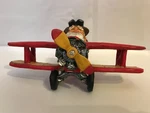 David Frykman 1997 Santa In Biplane Airplane Christmas Collection 1113. Fixed Price $50.00.